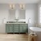 James Martin Vanities Brittany 72in Double Vanity, Smokey Celadon w/ 3 CM Eternal Marfil Top 650-V72-SC-3EMR - alternate 2